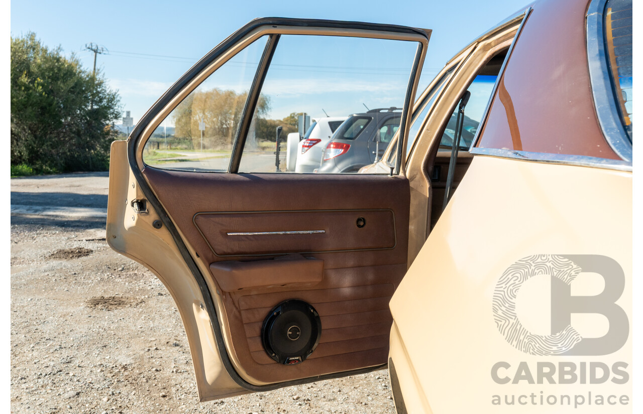 6/1977 Holden HX Kingswood 4d Sedan Buckskin Cream / Brown LS1 V8 5.7L - Original V8 Car