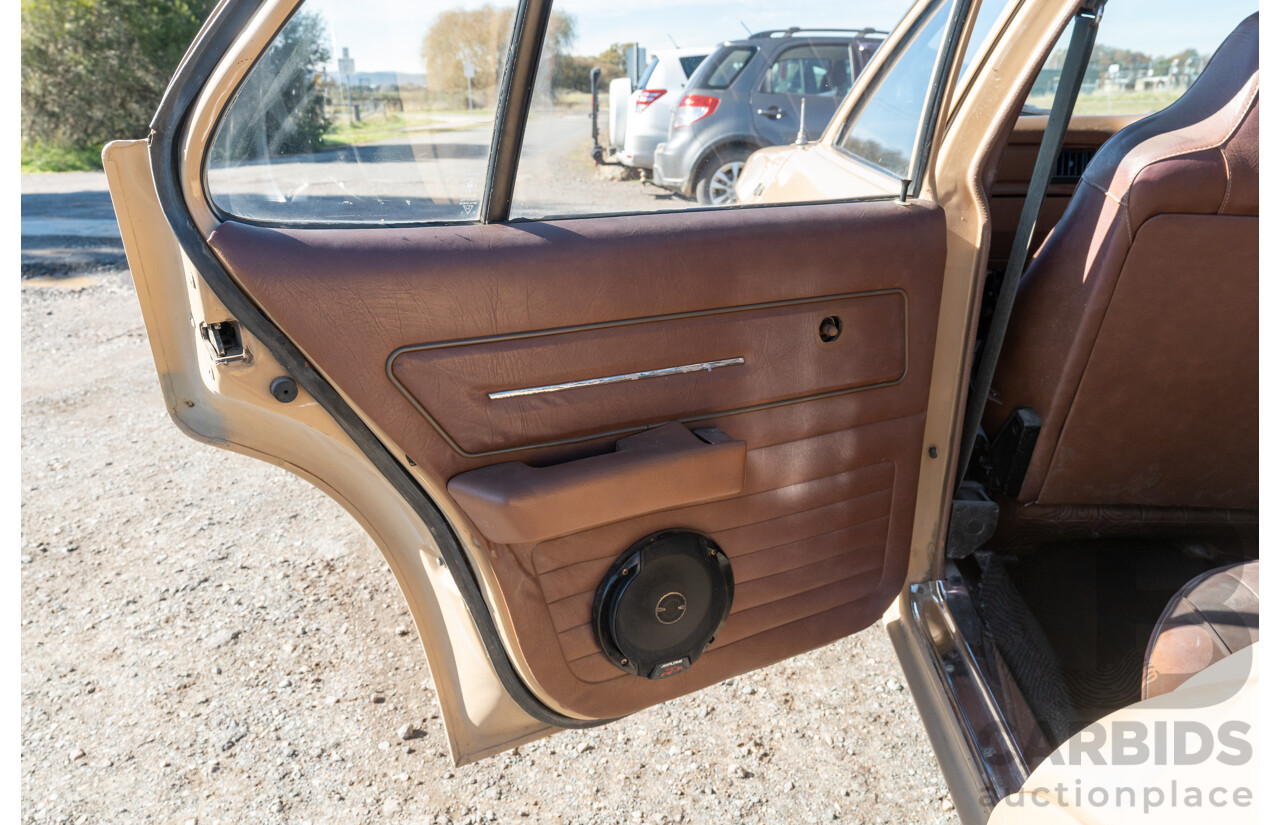 6/1977 Holden HX Kingswood 4d Sedan Buckskin Cream / Brown LS1 V8 5.7L - Original V8 Car