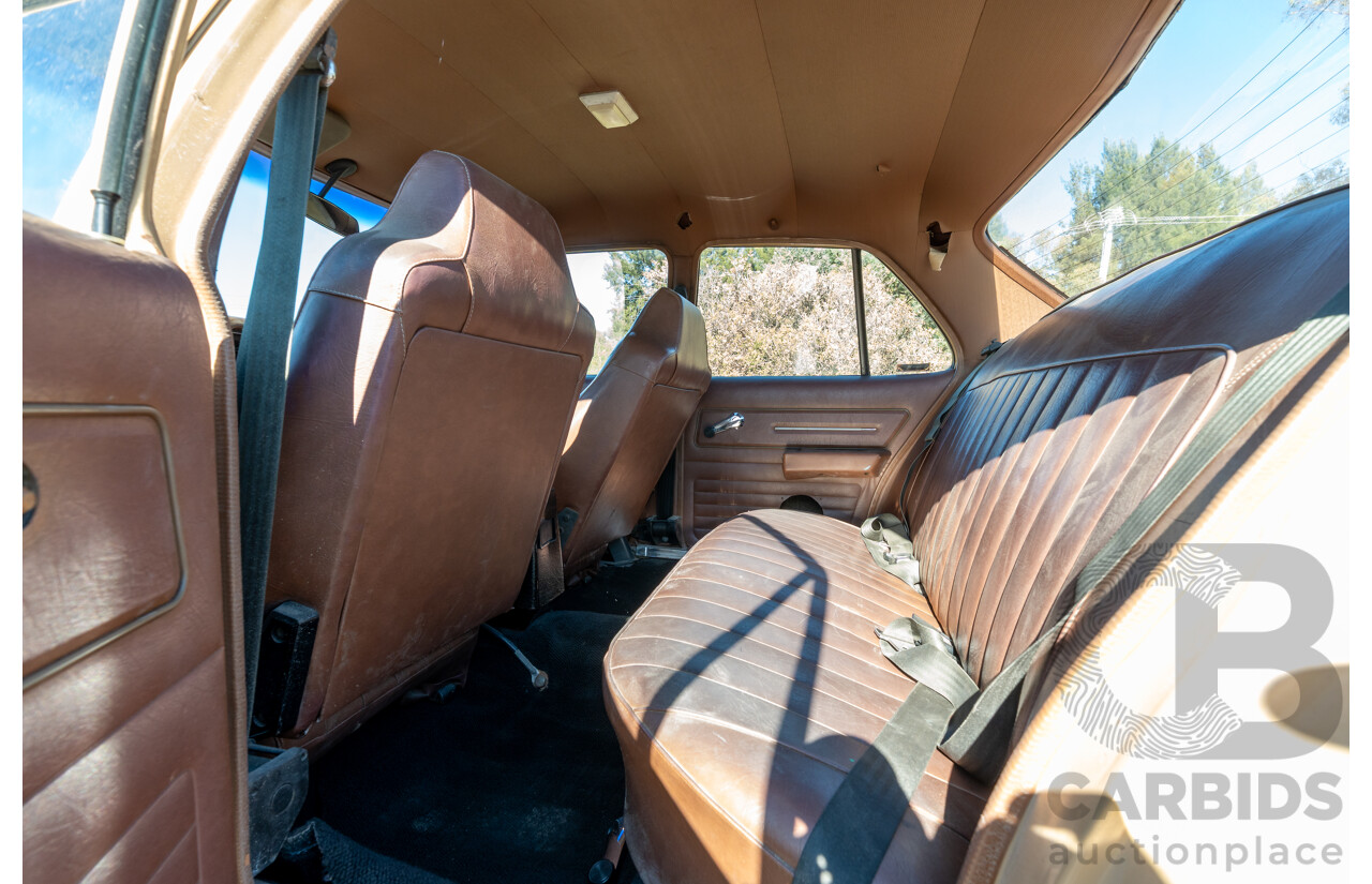 6/1977 Holden HX Kingswood 4d Sedan Buckskin Cream / Brown LS1 V8 5.7L - Original V8 Car