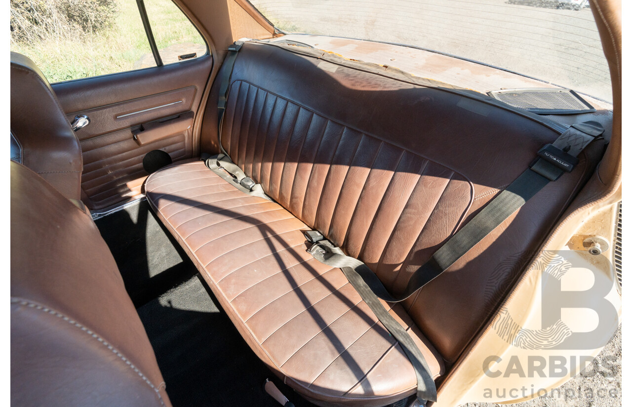 6/1977 Holden HX Kingswood 4d Sedan Buckskin Cream / Brown LS1 V8 5.7L - Original V8 Car