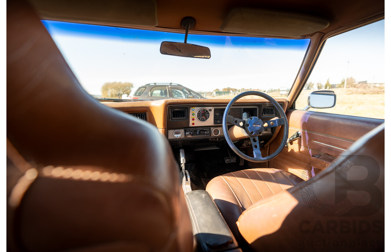6/1977 Holden HX Kingswood 4d Sedan Buckskin Cream / Brown LS1 V8 5.7L - Original V8 Car