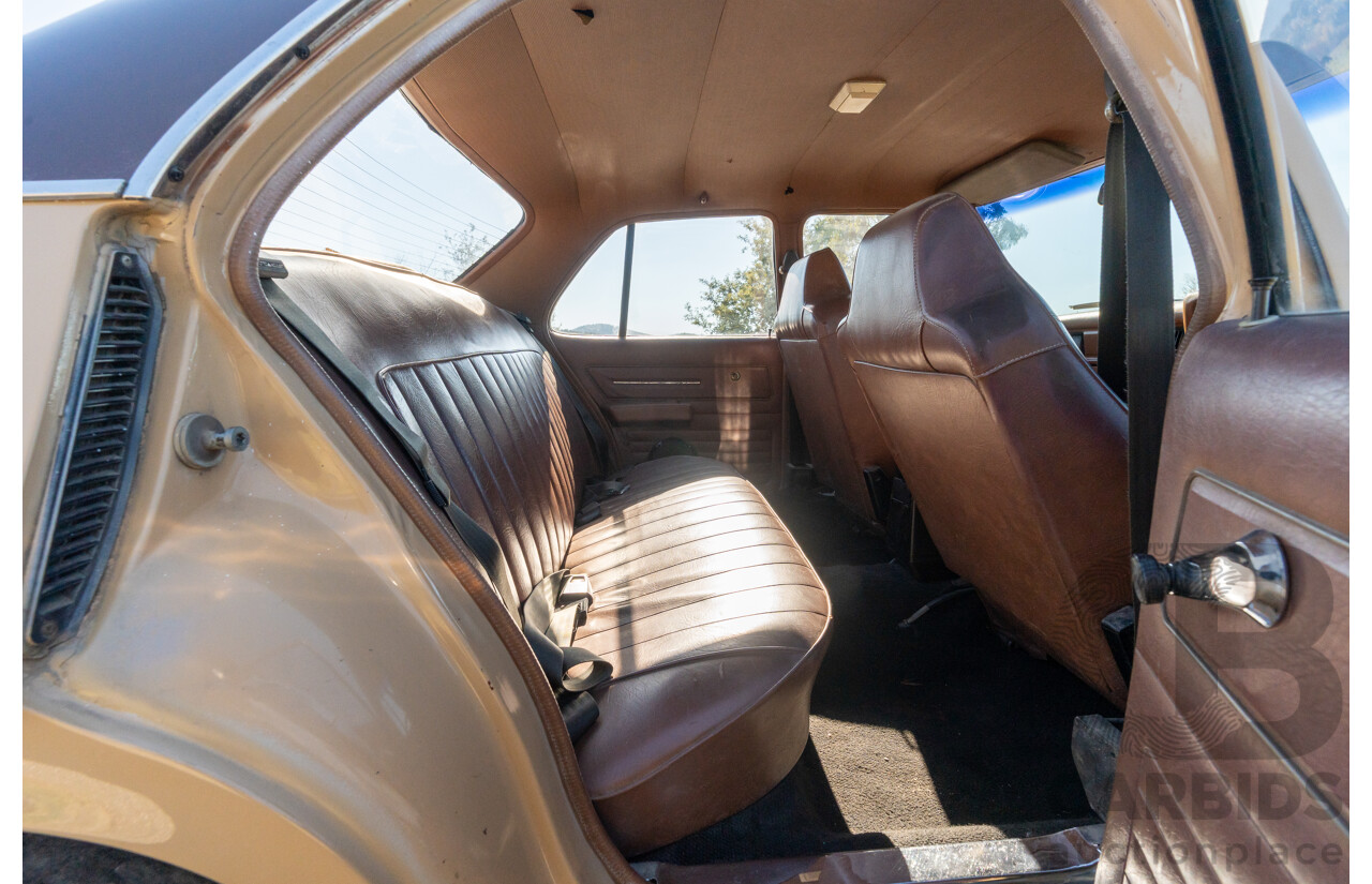 6/1977 Holden HX Kingswood 4d Sedan Buckskin Cream / Brown LS1 V8 5.7L - Original V8 Car