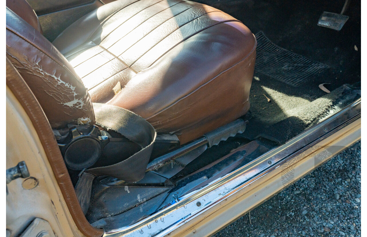 6/1977 Holden HX Kingswood 4d Sedan Buckskin Cream / Brown LS1 V8 5.7L - Original V8 Car