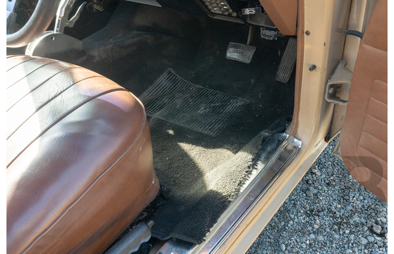 6/1977 Holden HX Kingswood 4d Sedan Buckskin Cream / Brown LS1 V8 5.7L - Original V8 Car