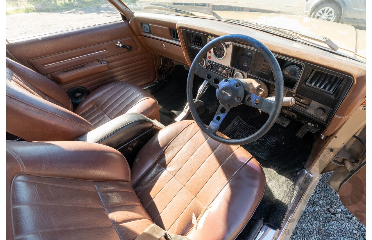 6/1977 Holden HX Kingswood 4d Sedan Buckskin Cream / Brown LS1 V8 5.7L - Original V8 Car