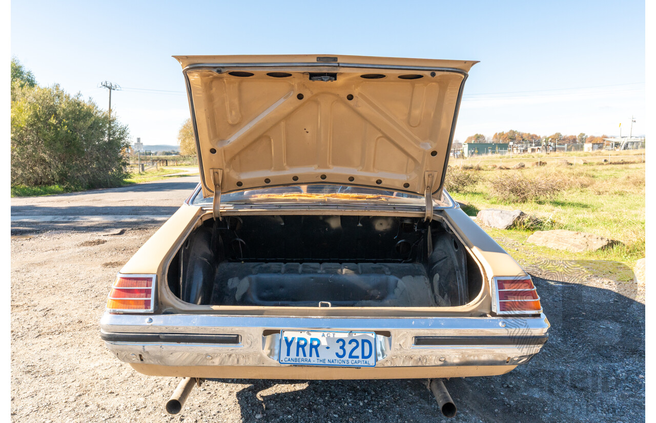 6/1977 Holden HX Kingswood 4d Sedan Buckskin Cream / Brown LS1 V8 5.7L - Original V8 Car
