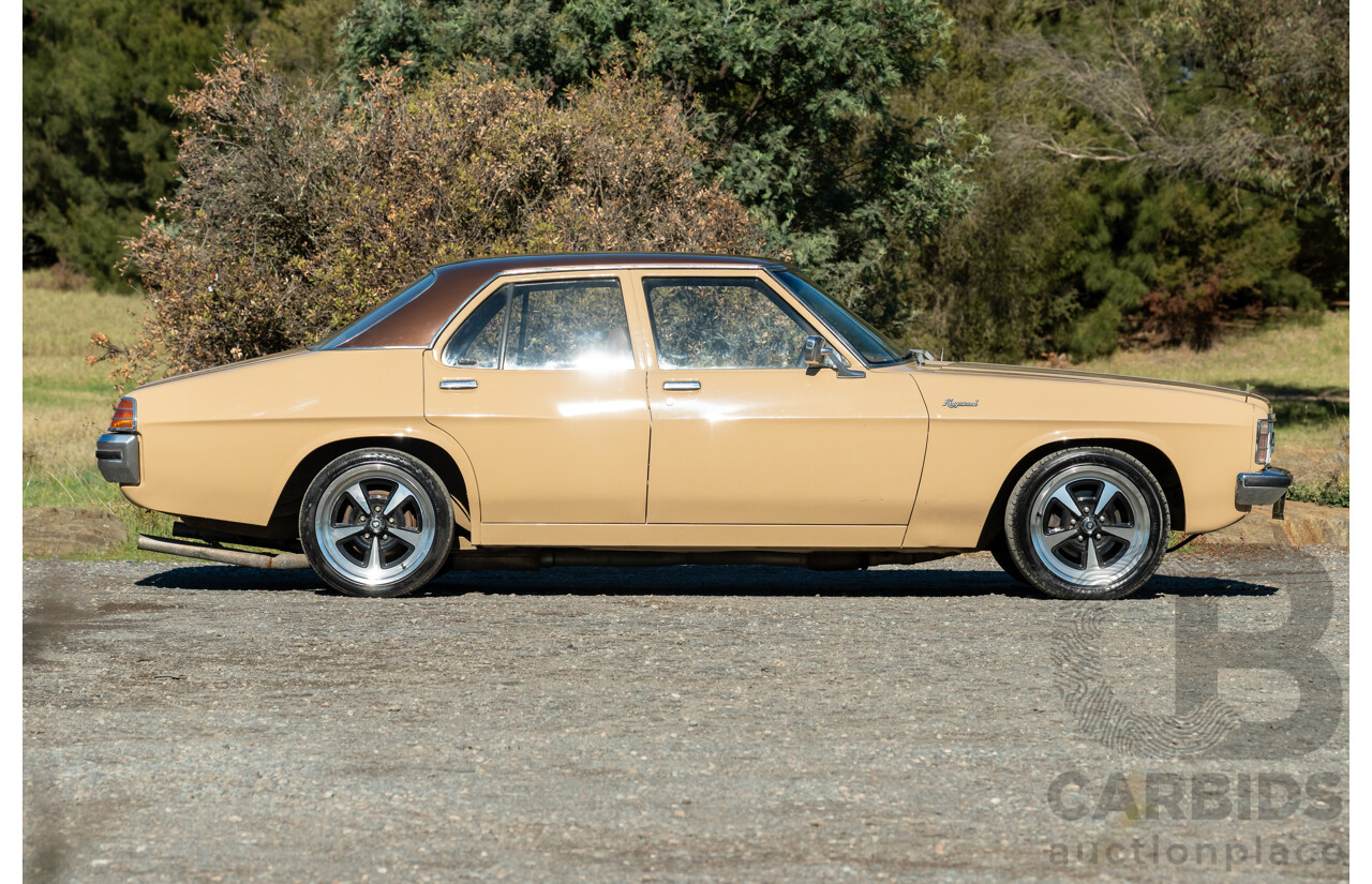 6/1977 Holden HX Kingswood 4d Sedan Buckskin Cream / Brown LS1 V8 5.7L - Original V8 Car