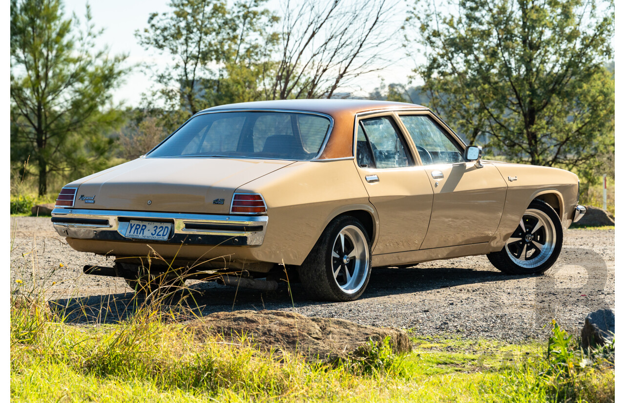 6/1977 Holden HX Kingswood 4d Sedan Buckskin Cream / Brown LS1 V8 5.7L - Original V8 Car