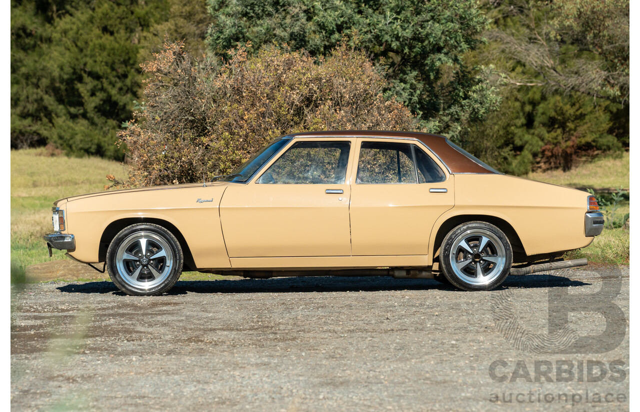 6/1977 Holden HX Kingswood 4d Sedan Buckskin Cream / Brown LS1 V8 5.7L - Original V8 Car