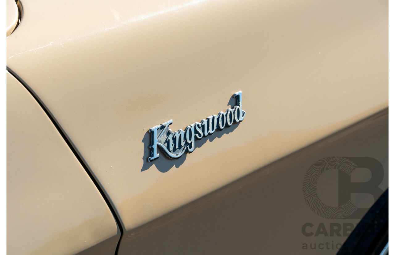 6/1977 Holden HX Kingswood 4d Sedan Buckskin Cream / Brown LS1 V8 5.7L - Original V8 Car