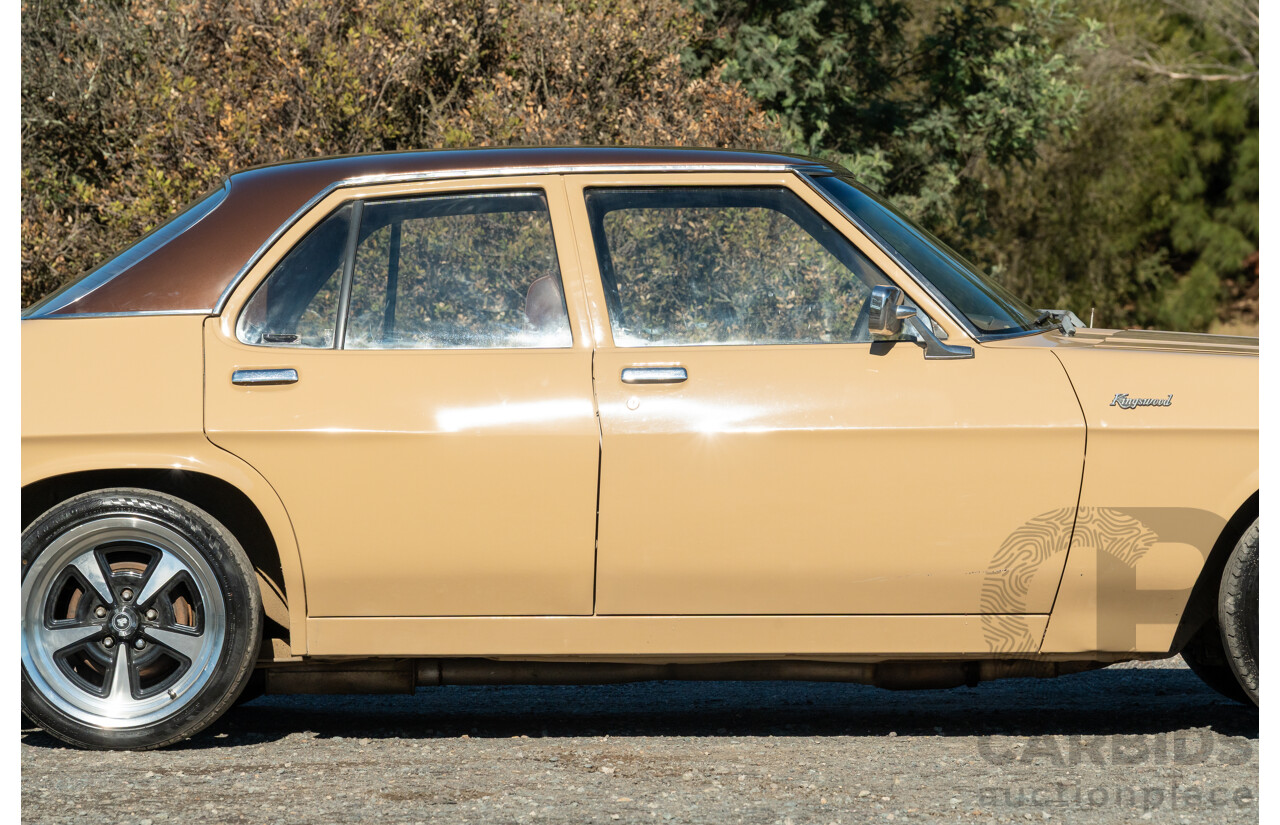 6/1977 Holden HX Kingswood 4d Sedan Buckskin Cream / Brown LS1 V8 5.7L - Original V8 Car