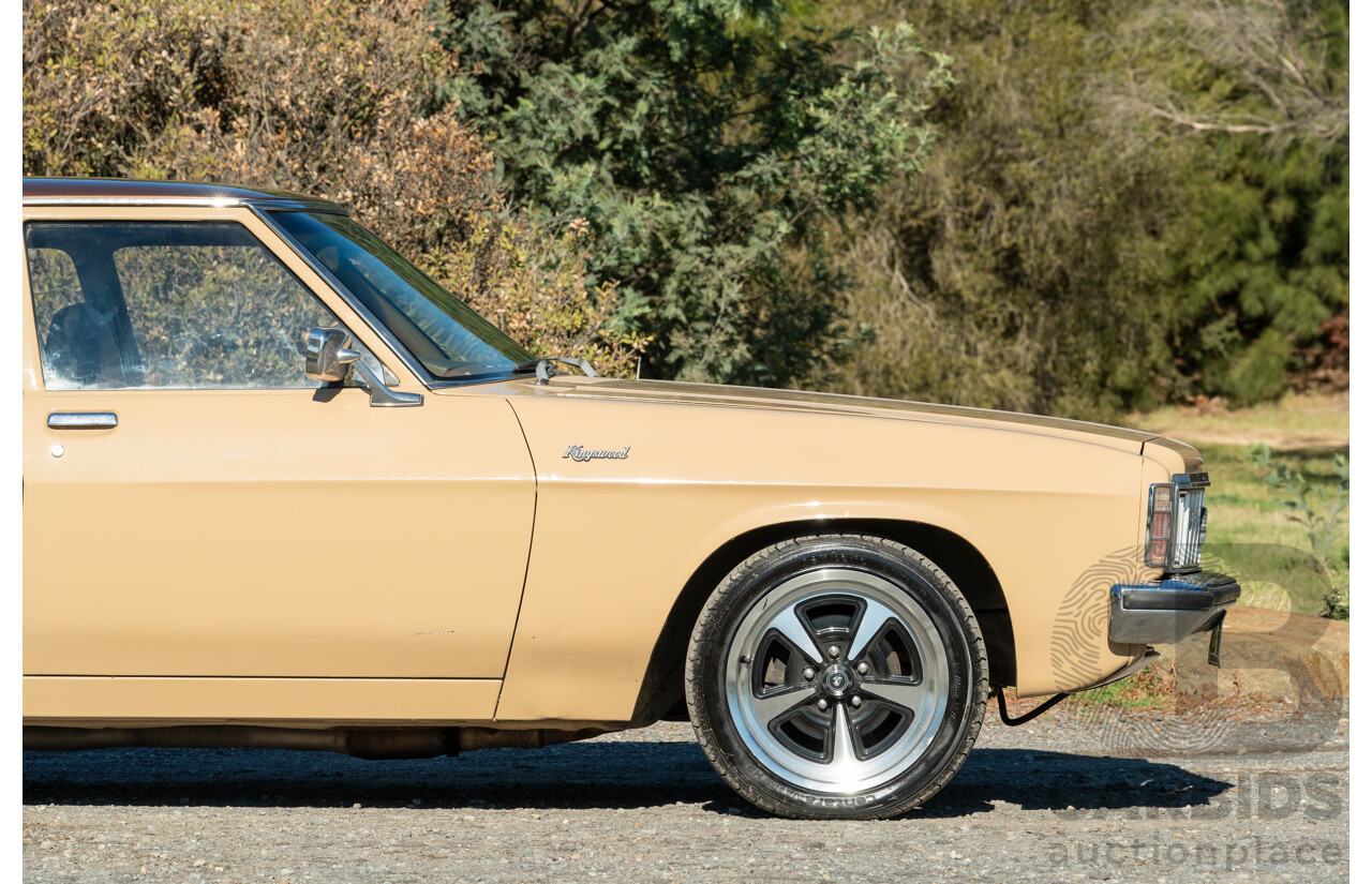 6/1977 Holden HX Kingswood 4d Sedan Buckskin Cream / Brown LS1 V8 5.7L - Original V8 Car