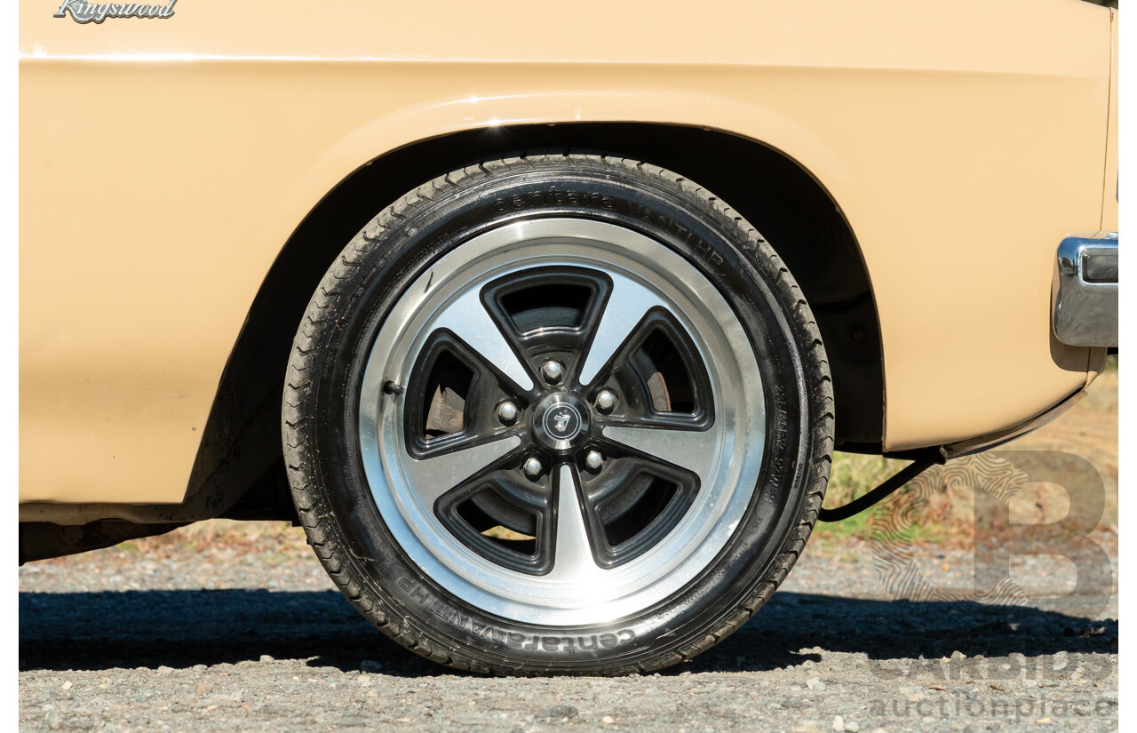 6/1977 Holden HX Kingswood 4d Sedan Buckskin Cream / Brown LS1 V8 5.7L - Original V8 Car