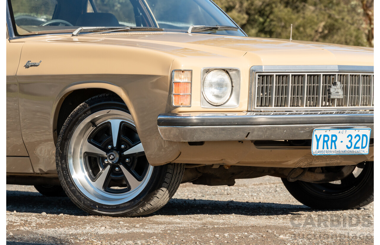 6/1977 Holden HX Kingswood 4d Sedan Buckskin Cream / Brown LS1 V8 5.7L - Original V8 Car