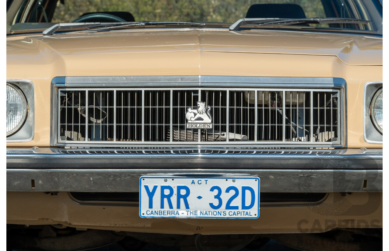 6/1977 Holden HX Kingswood 4d Sedan Buckskin Cream / Brown LS1 V8 5.7L - Original V8 Car