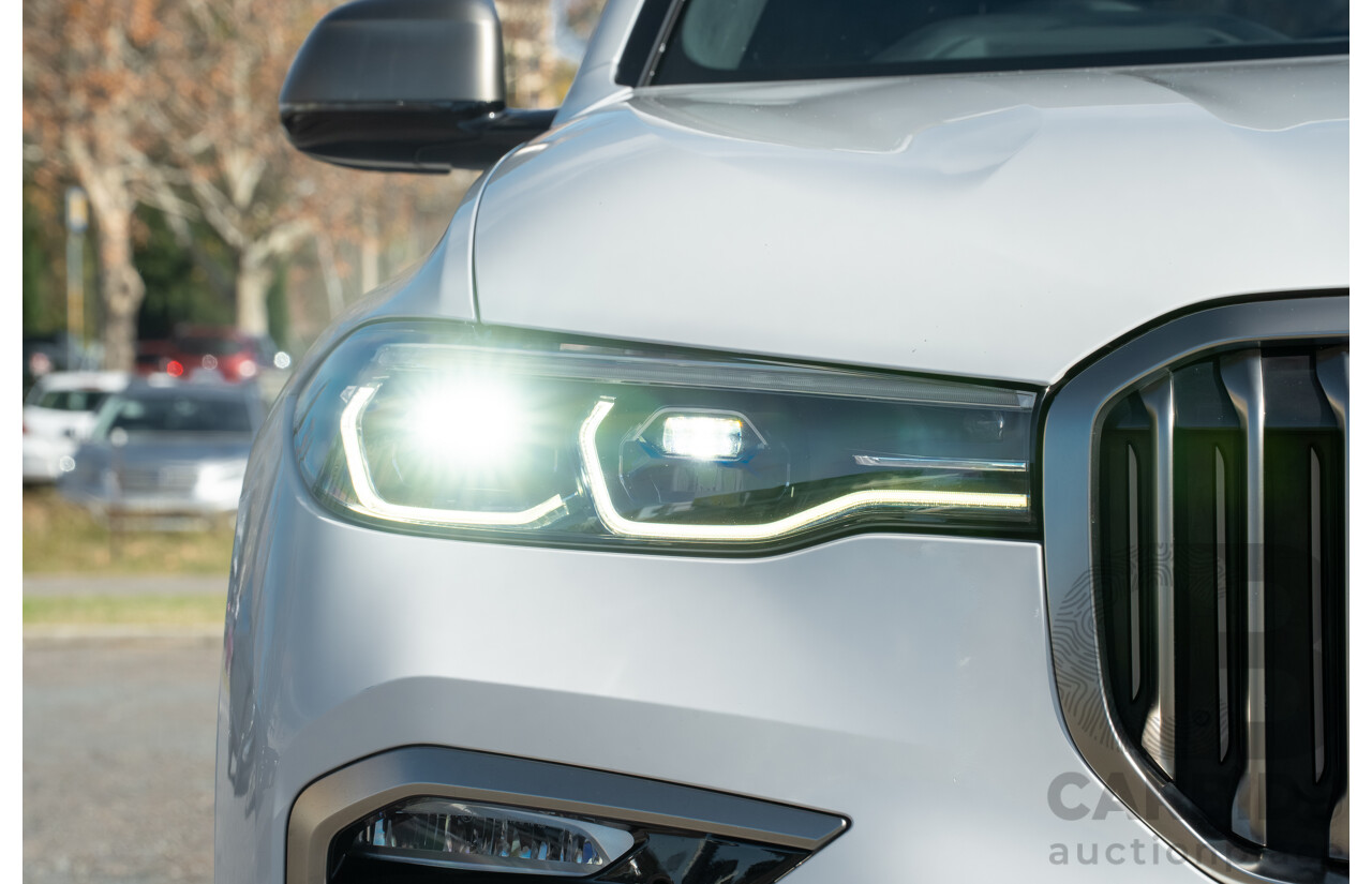 05/2019 BMW X7 M50d (AWD) G07 MY19 4d Wagon Mineral White Metallic Quad Turbo Diesel 3.0L - 7 Seater