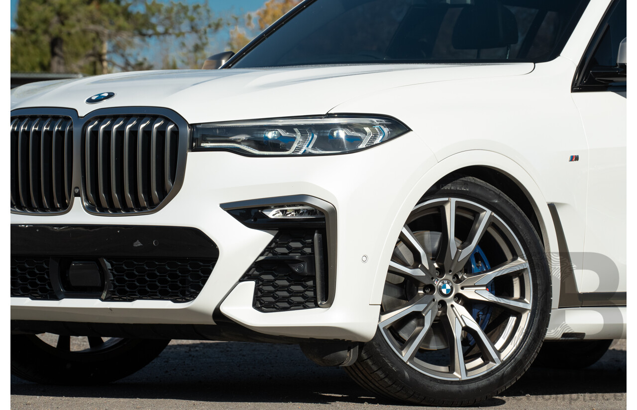 05/2019 BMW X7 M50d (AWD) G07 MY19 4d Wagon Mineral White Metallic Quad Turbo Diesel 3.0L - 7 Seater