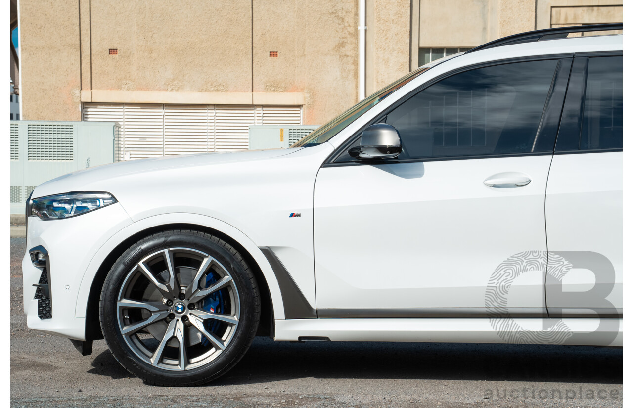05/2019 BMW X7 M50d (AWD) G07 MY19 4d Wagon Mineral White Metallic Quad Turbo Diesel 3.0L - 7 Seater
