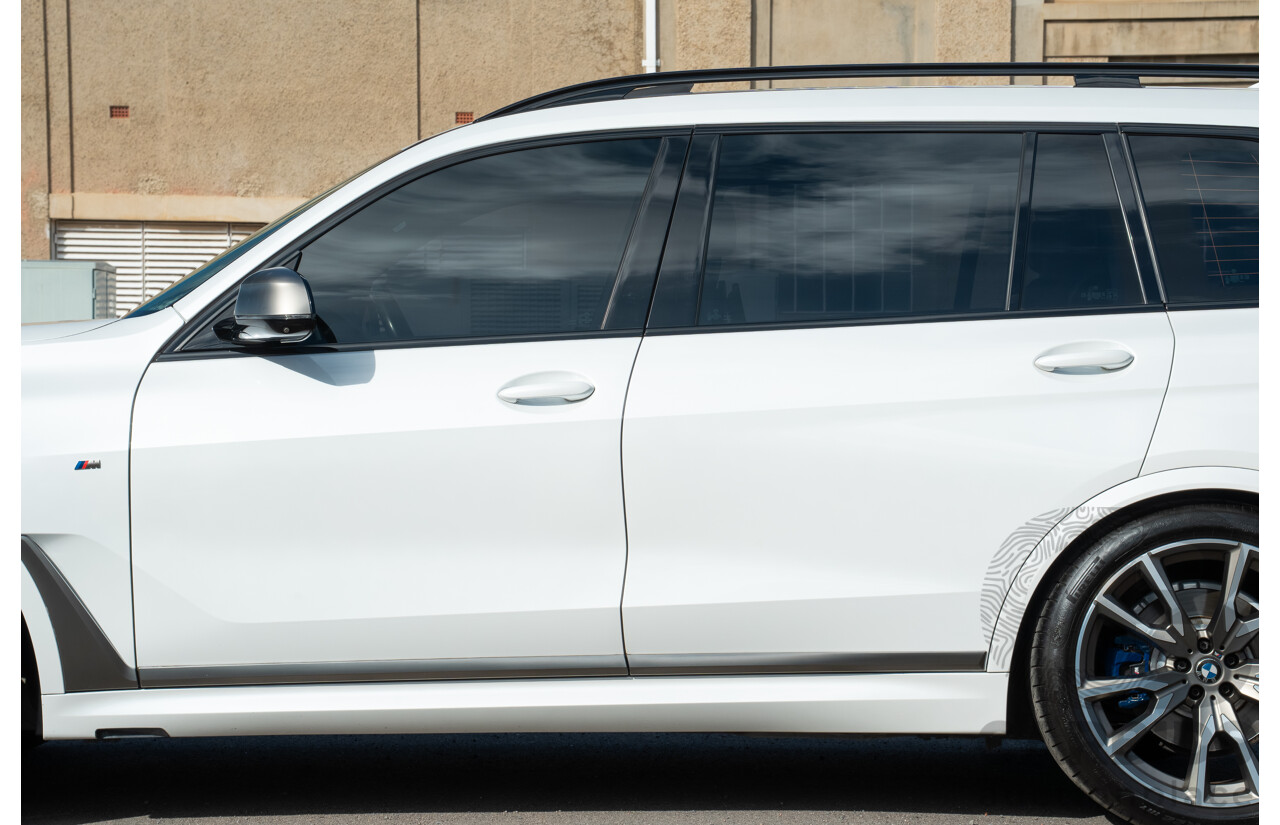 05/2019 BMW X7 M50d (AWD) G07 MY19 4d Wagon Mineral White Metallic Quad Turbo Diesel 3.0L - 7 Seater