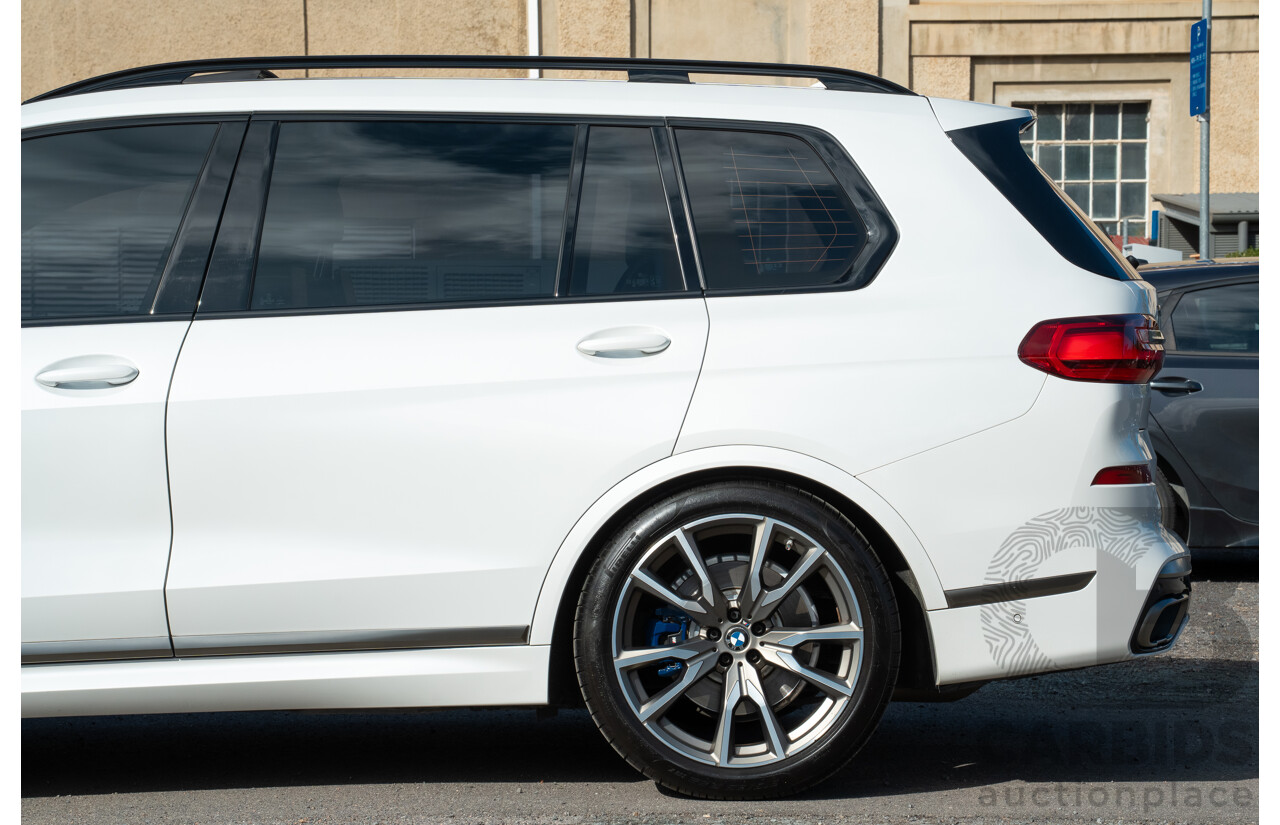 05/2019 BMW X7 M50d (AWD) G07 MY19 4d Wagon Mineral White Metallic Quad Turbo Diesel 3.0L - 7 Seater
