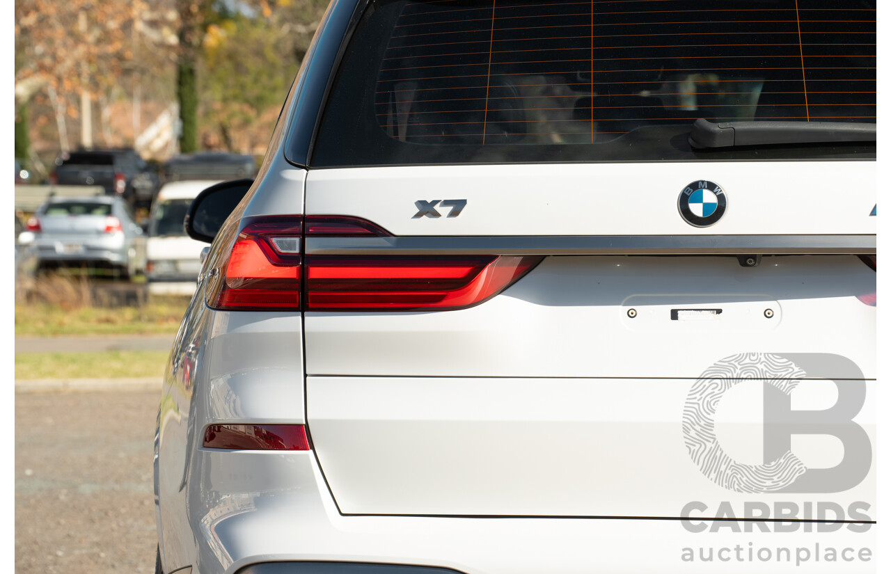 05/2019 BMW X7 M50d (AWD) G07 MY19 4d Wagon Mineral White Metallic Quad Turbo Diesel 3.0L - 7 Seater