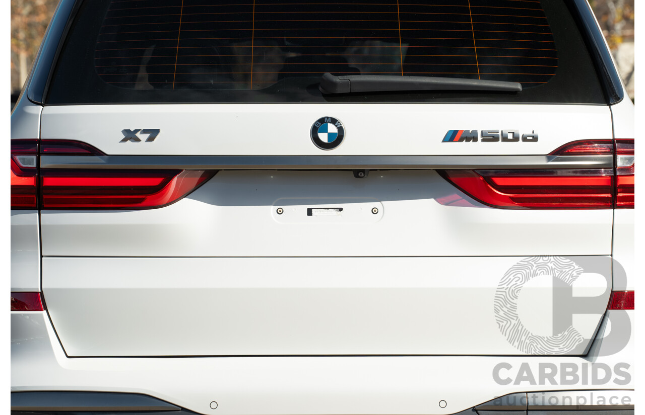 05/2019 BMW X7 M50d (AWD) G07 MY19 4d Wagon Mineral White Metallic Quad Turbo Diesel 3.0L - 7 Seater