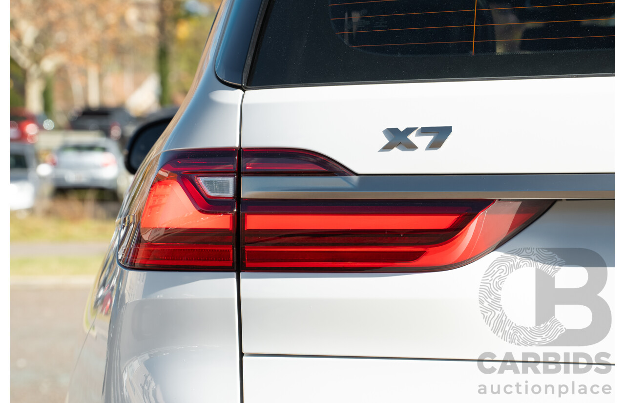 05/2019 BMW X7 M50d (AWD) G07 MY19 4d Wagon Mineral White Metallic Quad Turbo Diesel 3.0L - 7 Seater