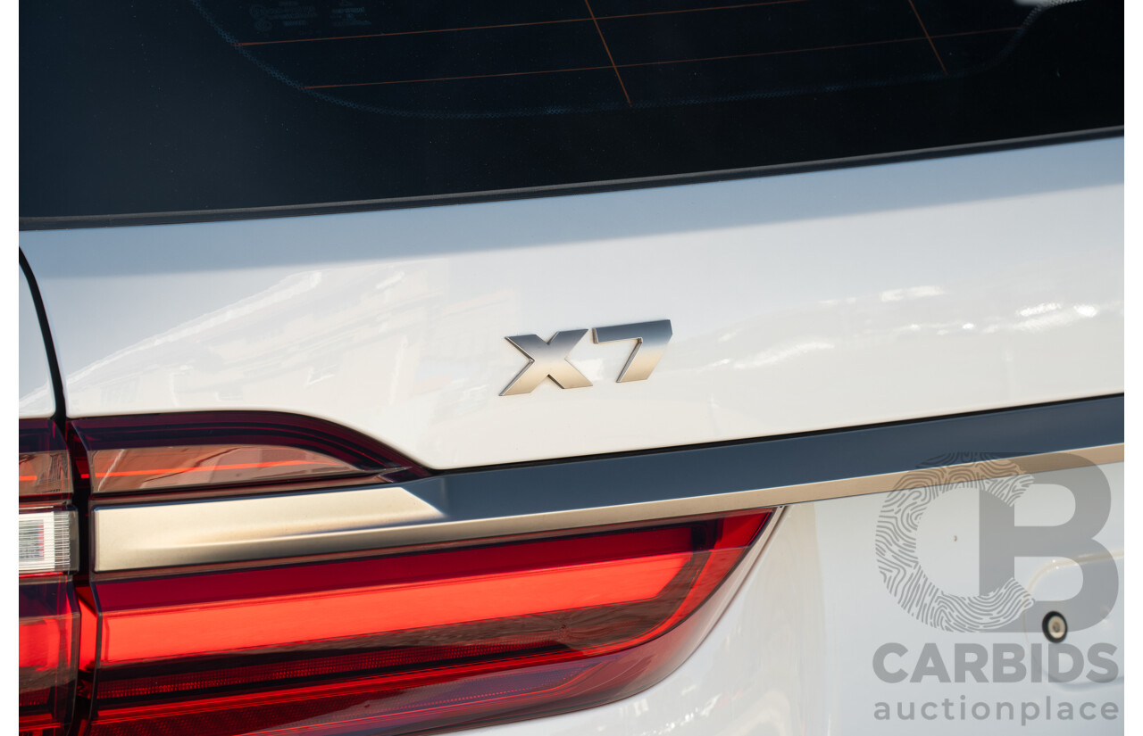 05/2019 BMW X7 M50d (AWD) G07 MY19 4d Wagon Mineral White Metallic Quad Turbo Diesel 3.0L - 7 Seater