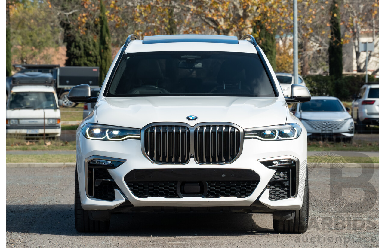 05/2019 BMW X7 M50d (AWD) G07 MY19 4d Wagon Mineral White Metallic Quad Turbo Diesel 3.0L - 7 Seater