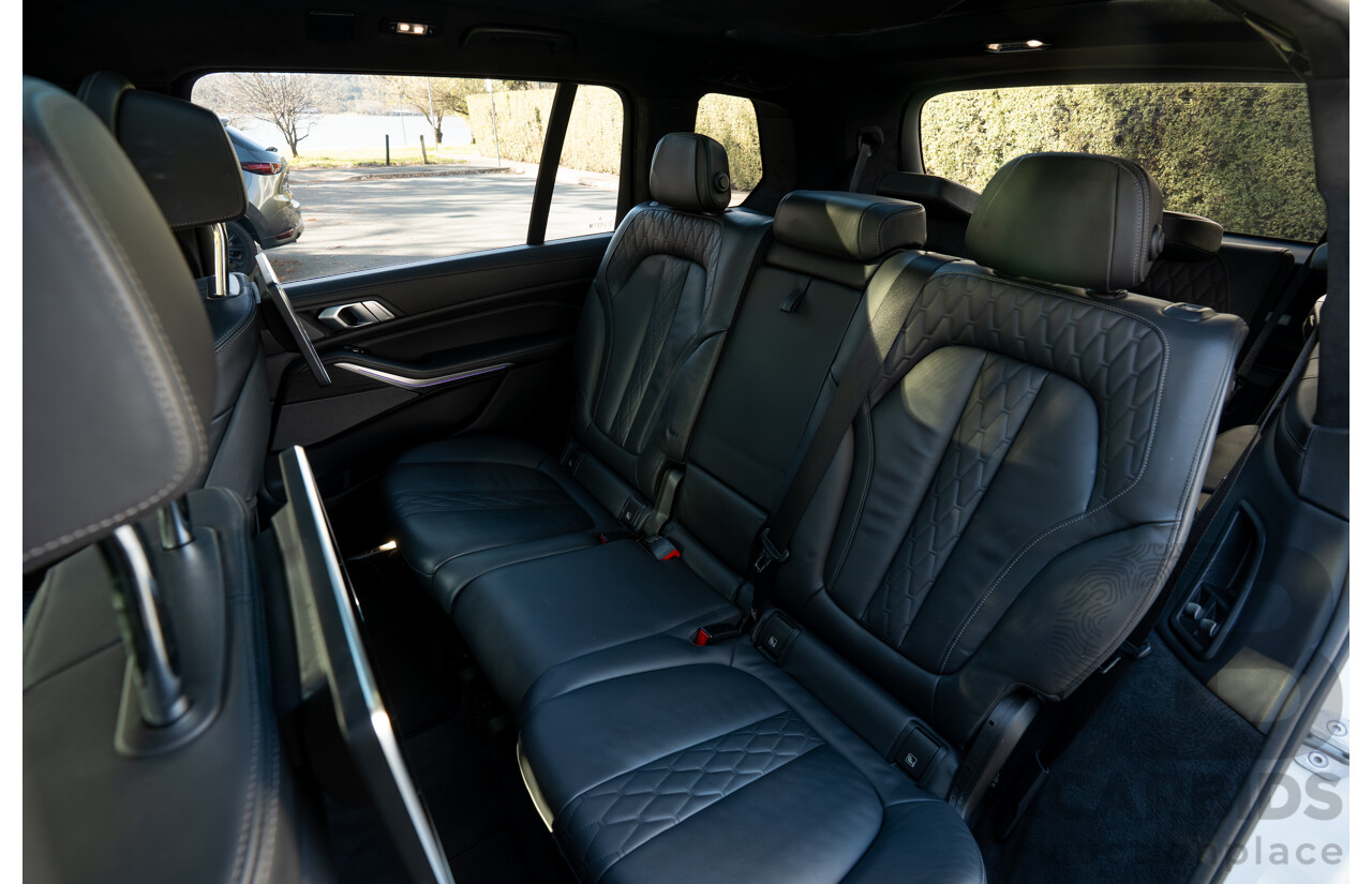 05/2019 BMW X7 M50d (AWD) G07 MY19 4d Wagon Mineral White Metallic Quad Turbo Diesel 3.0L - 7 Seater