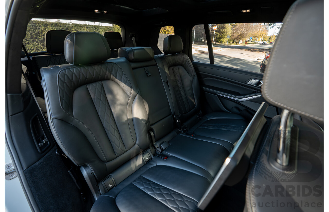 05/2019 BMW X7 M50d (AWD) G07 MY19 4d Wagon Mineral White Metallic Quad Turbo Diesel 3.0L - 7 Seater