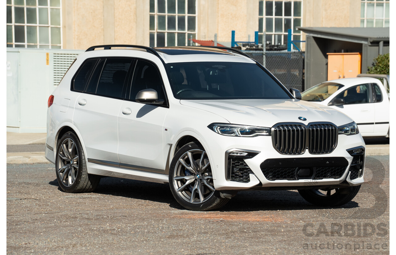 05/2019 BMW X7 M50d (AWD) G07 MY19 4d Wagon Mineral White Metallic Quad Turbo Diesel 3.0L - 7 Seater