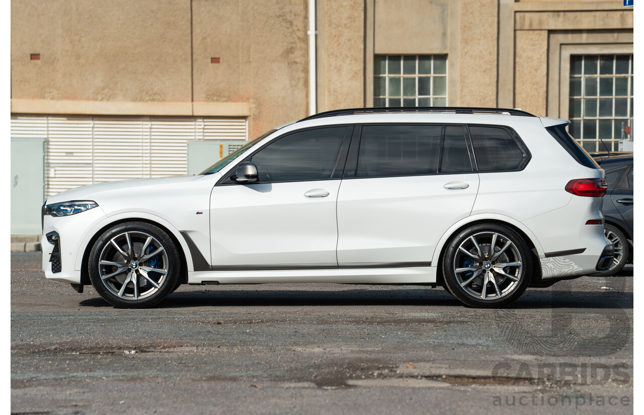 05/2019 BMW X7 M50d (AWD) G07 MY19 4d Wagon Mineral White Metallic Quad Turbo Diesel 3.0L - 7 Seater
