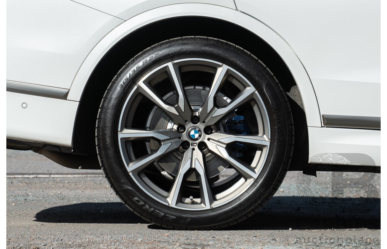 05/2019 BMW X7 M50d (AWD) G07 MY19 4d Wagon Mineral White Metallic Quad Turbo Diesel 3.0L - 7 Seater