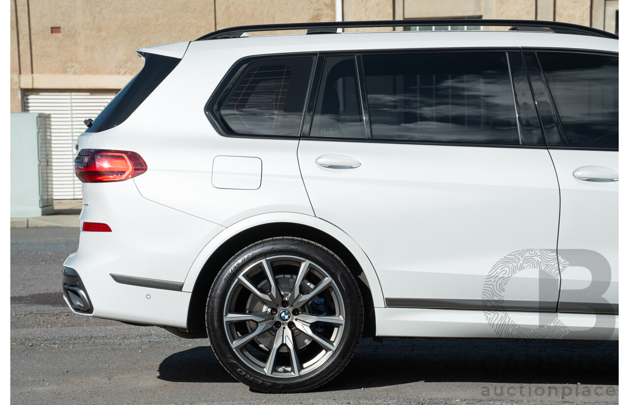 05/2019 BMW X7 M50d (AWD) G07 MY19 4d Wagon Mineral White Metallic Quad Turbo Diesel 3.0L - 7 Seater