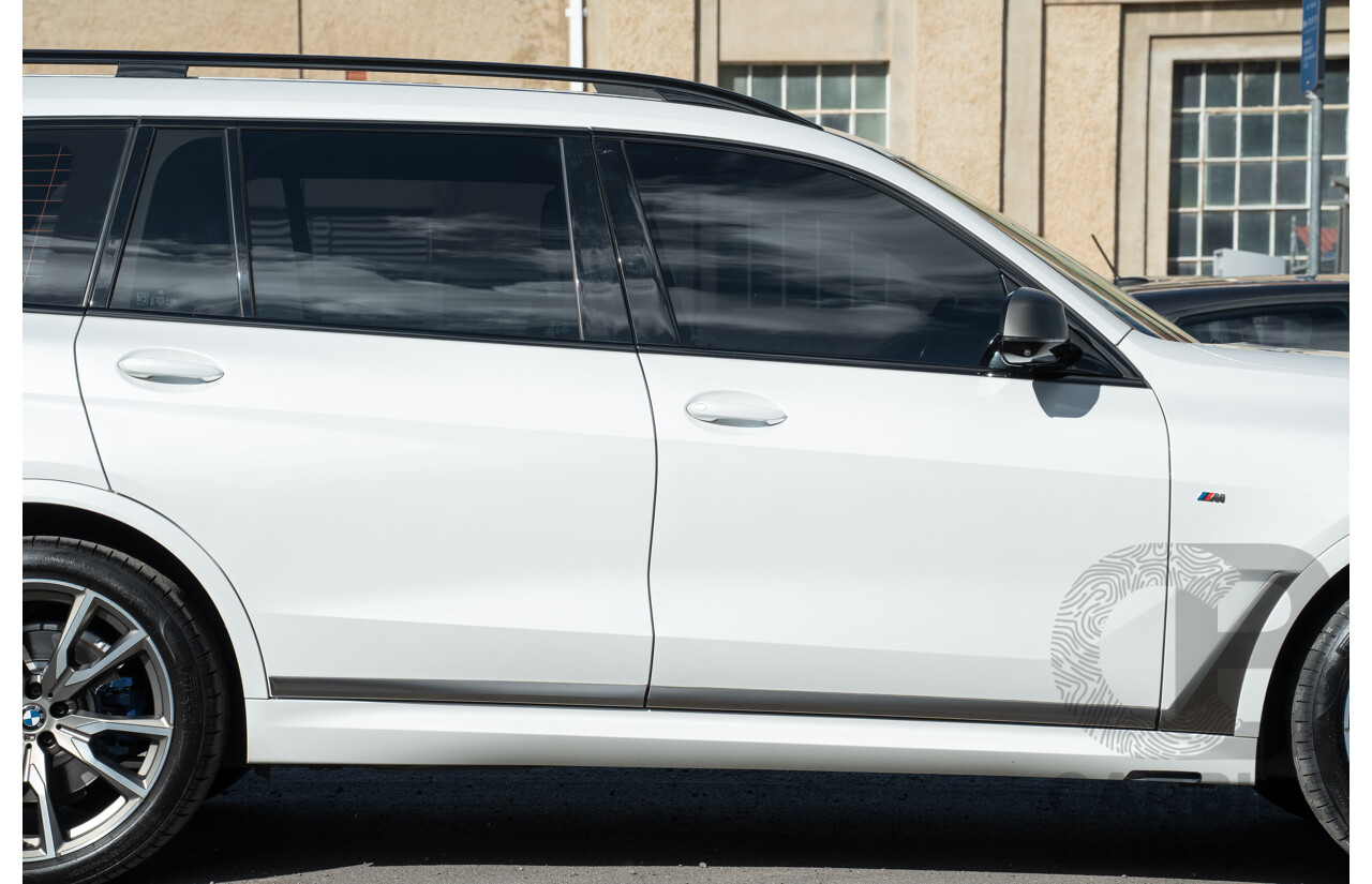 05/2019 BMW X7 M50d (AWD) G07 MY19 4d Wagon Mineral White Metallic Quad Turbo Diesel 3.0L - 7 Seater
