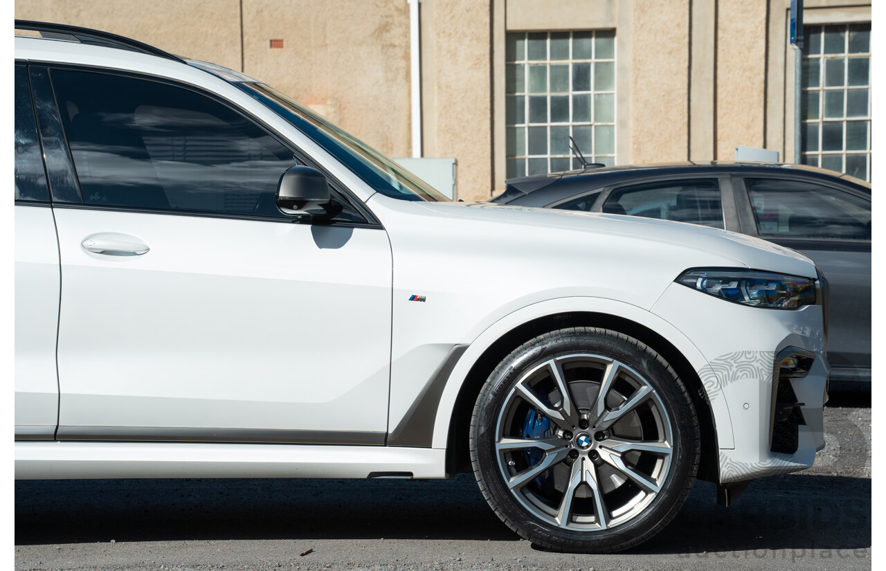 05/2019 BMW X7 M50d (AWD) G07 MY19 4d Wagon Mineral White Metallic Quad Turbo Diesel 3.0L - 7 Seater