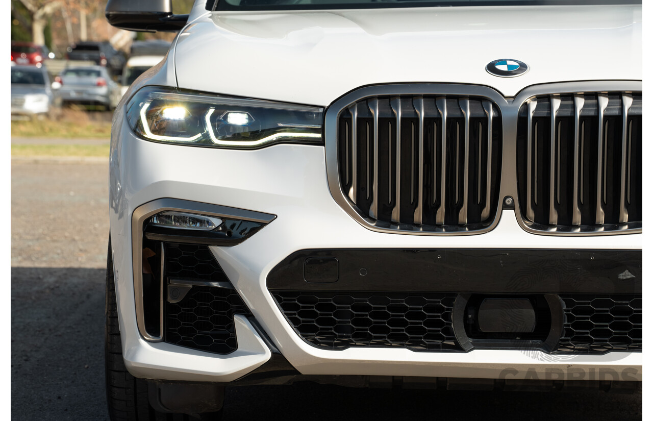05/2019 BMW X7 M50d (AWD) G07 MY19 4d Wagon Mineral White Metallic Quad Turbo Diesel 3.0L - 7 Seater