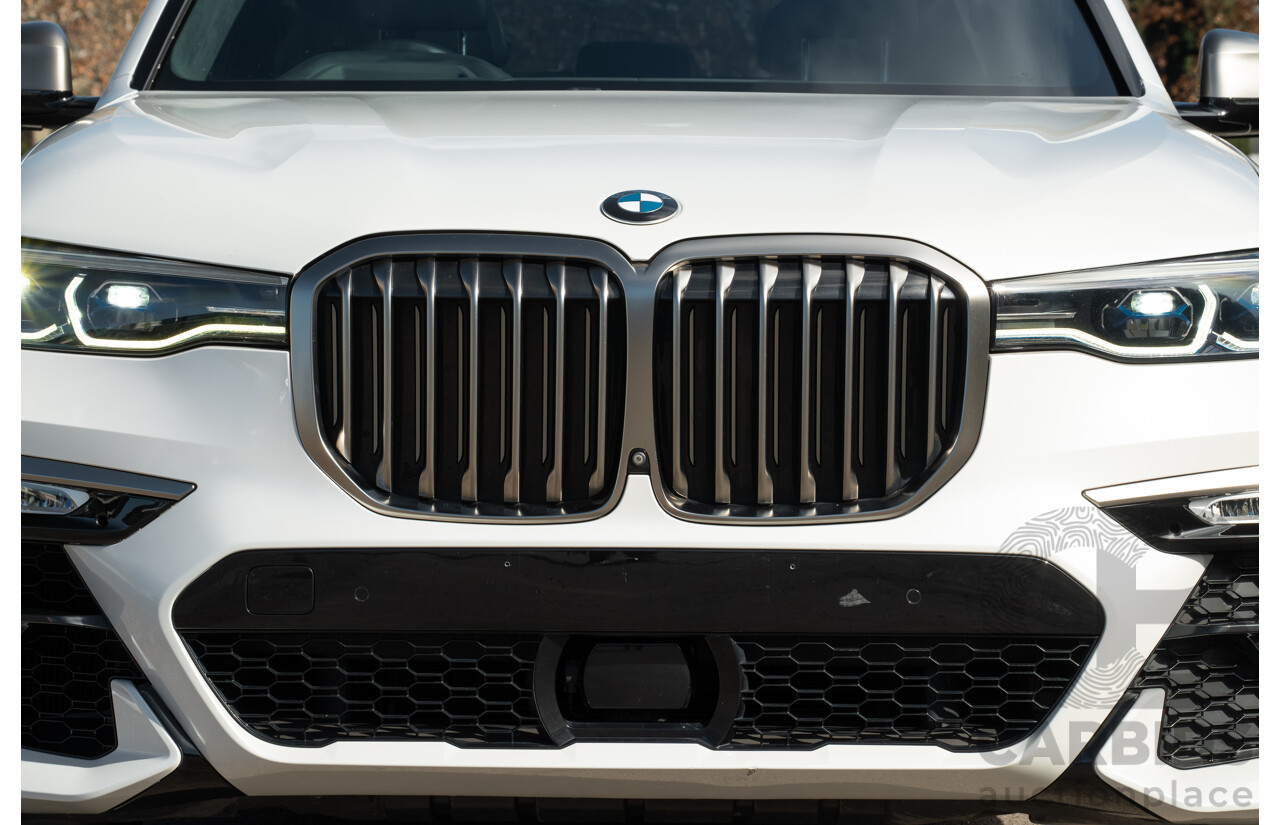 05/2019 BMW X7 M50d (AWD) G07 MY19 4d Wagon Mineral White Metallic Quad Turbo Diesel 3.0L - 7 Seater