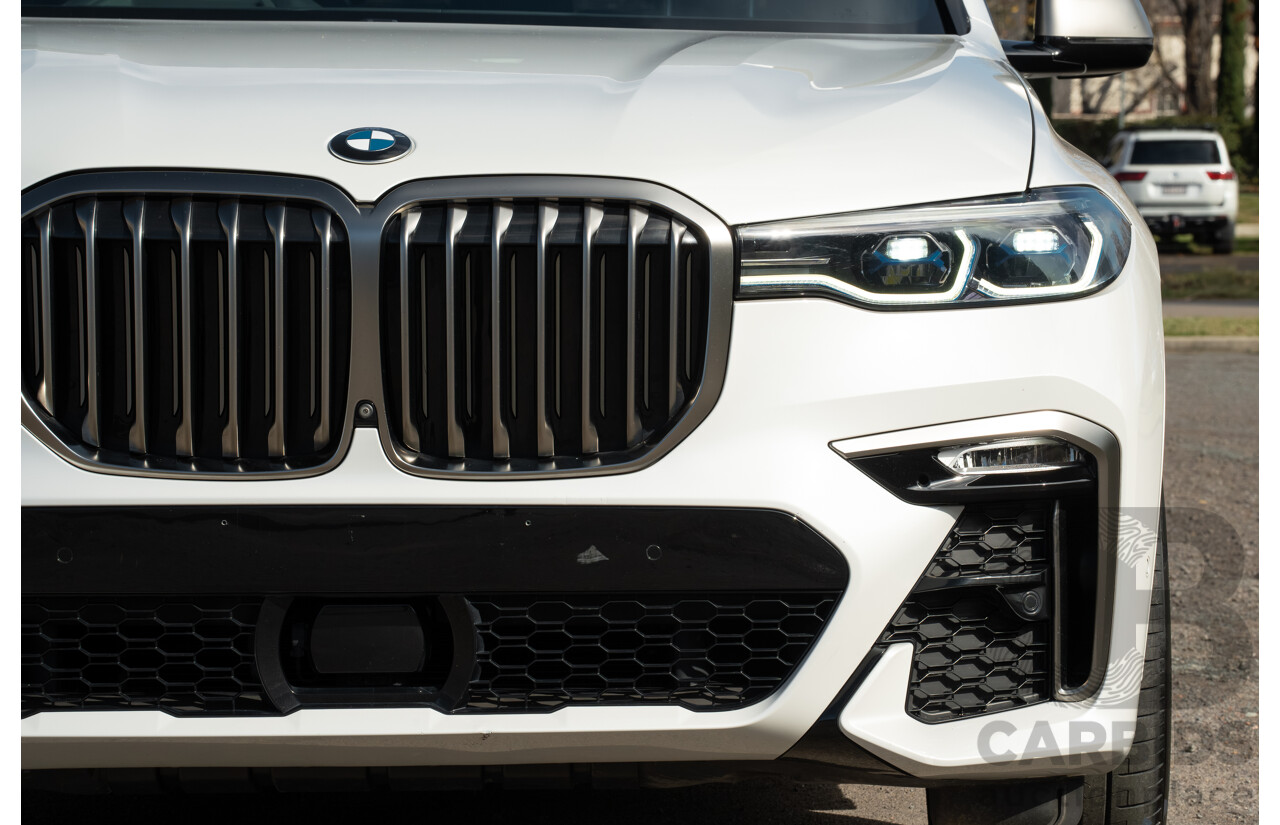 05/2019 BMW X7 M50d (AWD) G07 MY19 4d Wagon Mineral White Metallic Quad Turbo Diesel 3.0L - 7 Seater