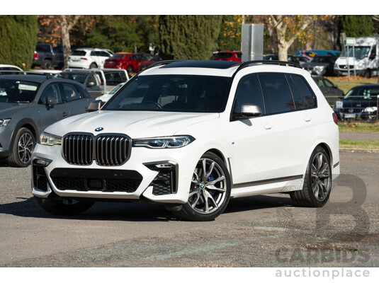 05/2019 BMW X7 M50d (AWD) G07 MY19 4d Wagon Mineral White Metallic Quad Turbo Diesel 3.0L - 7 Seater