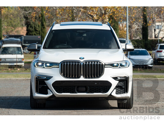 1660767 · 05/2019 BMW X7 M50d (AWD) G07 MY19 4d Wagon Mineral White Metallic Quad Turbo Diesel 3.0L - 7 Seater