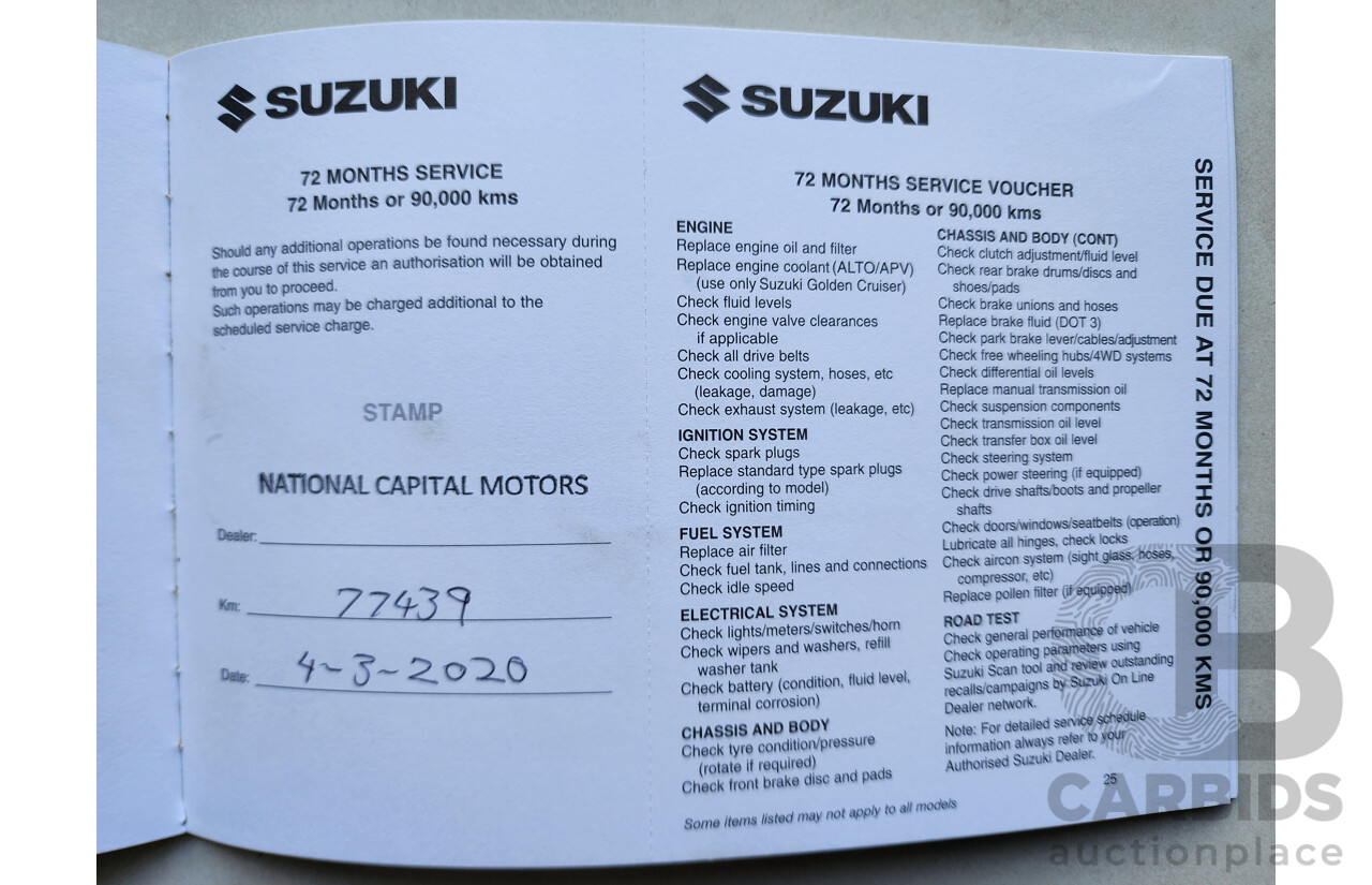 11/2012 Suzuki SX4  GY MY11 5d Hatchback White 2.0L