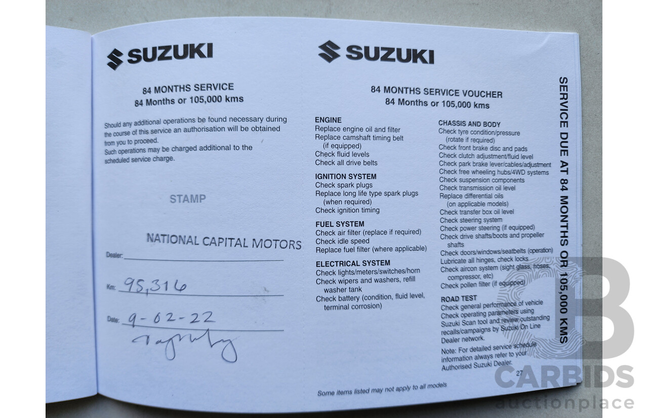 11/2012 Suzuki SX4  GY MY11 5d Hatchback White 2.0L