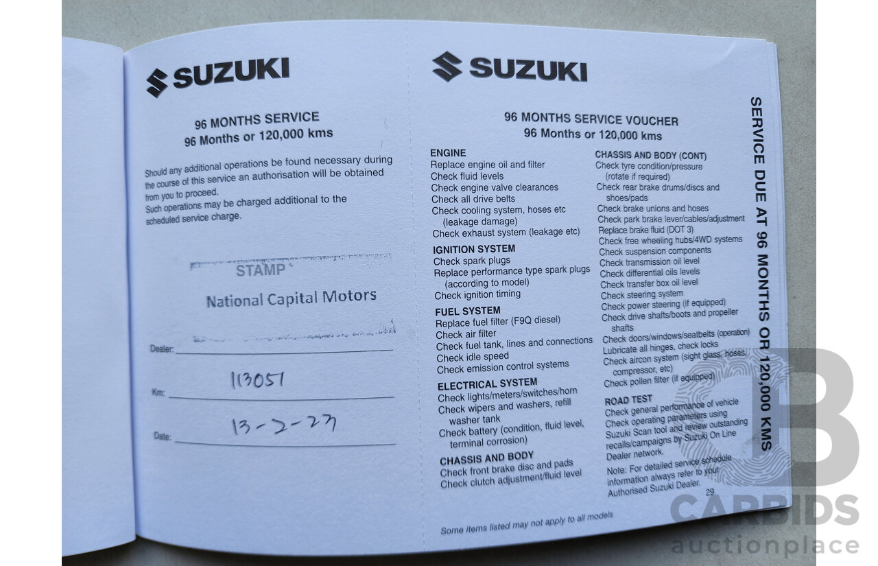 11/2012 Suzuki SX4  GY MY11 5d Hatchback White 2.0L