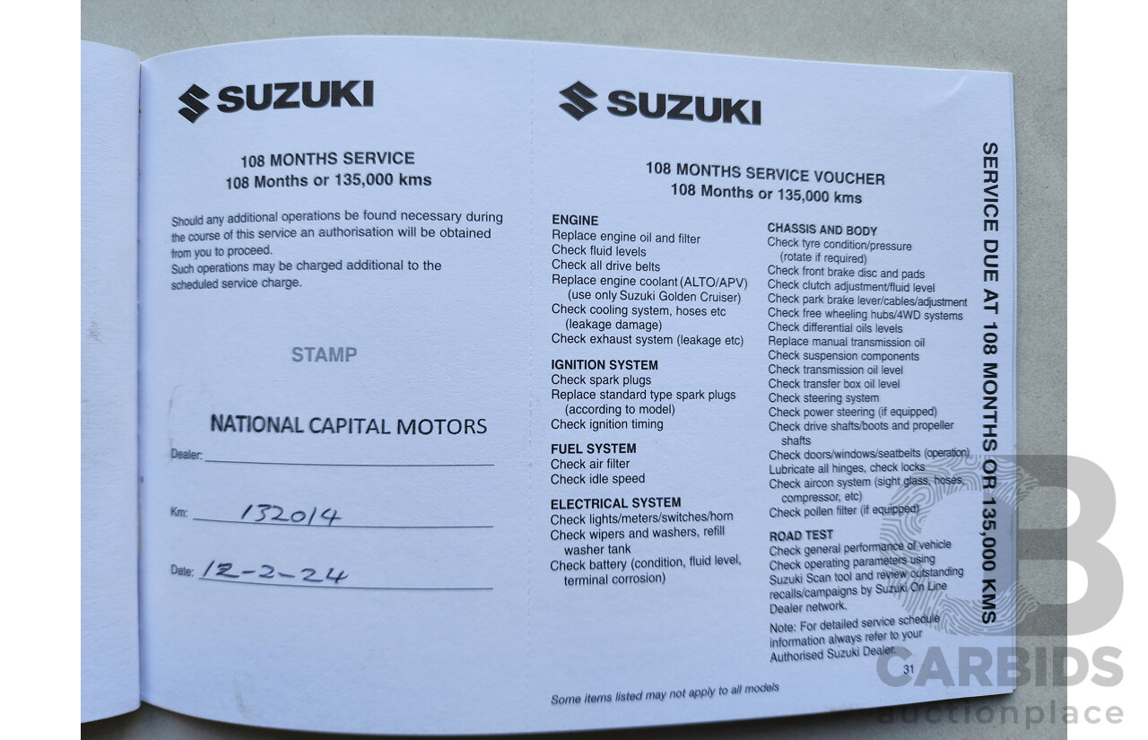 11/2012 Suzuki SX4  GY MY11 5d Hatchback White 2.0L