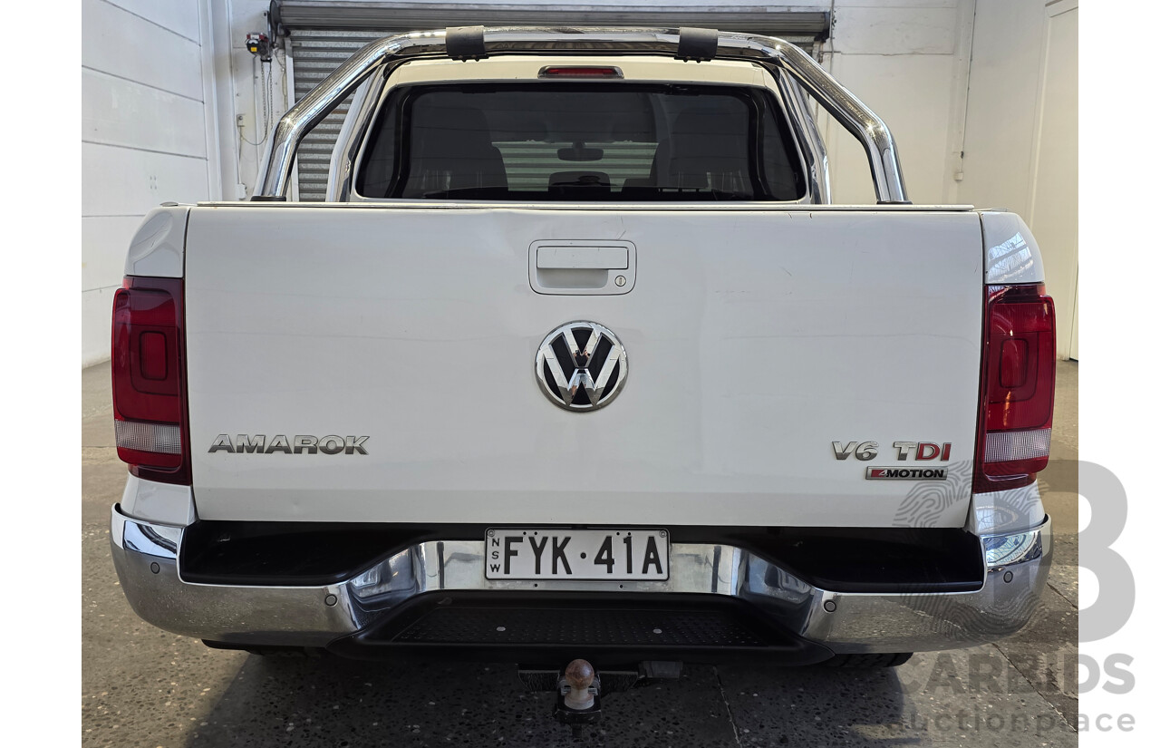 9/2017 Volkswagen Amarok V6 TDI 550 Highline (4x4) 2H MY17.5 Dual Cab Utility Candy White Turbo Diesel 3.0L