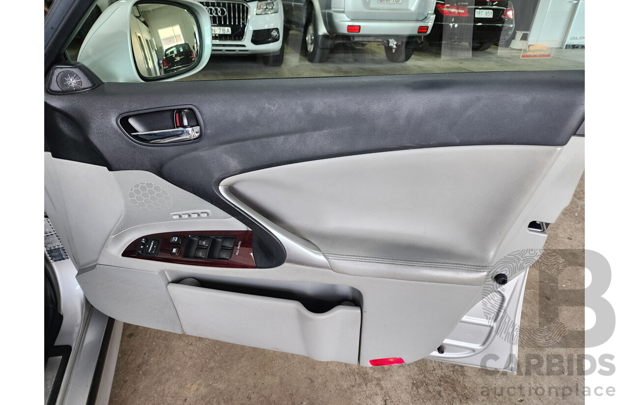 3/2008 Lexus Is250 Sports Luxury GSE20R 4d Sedan Silver 2.5L
