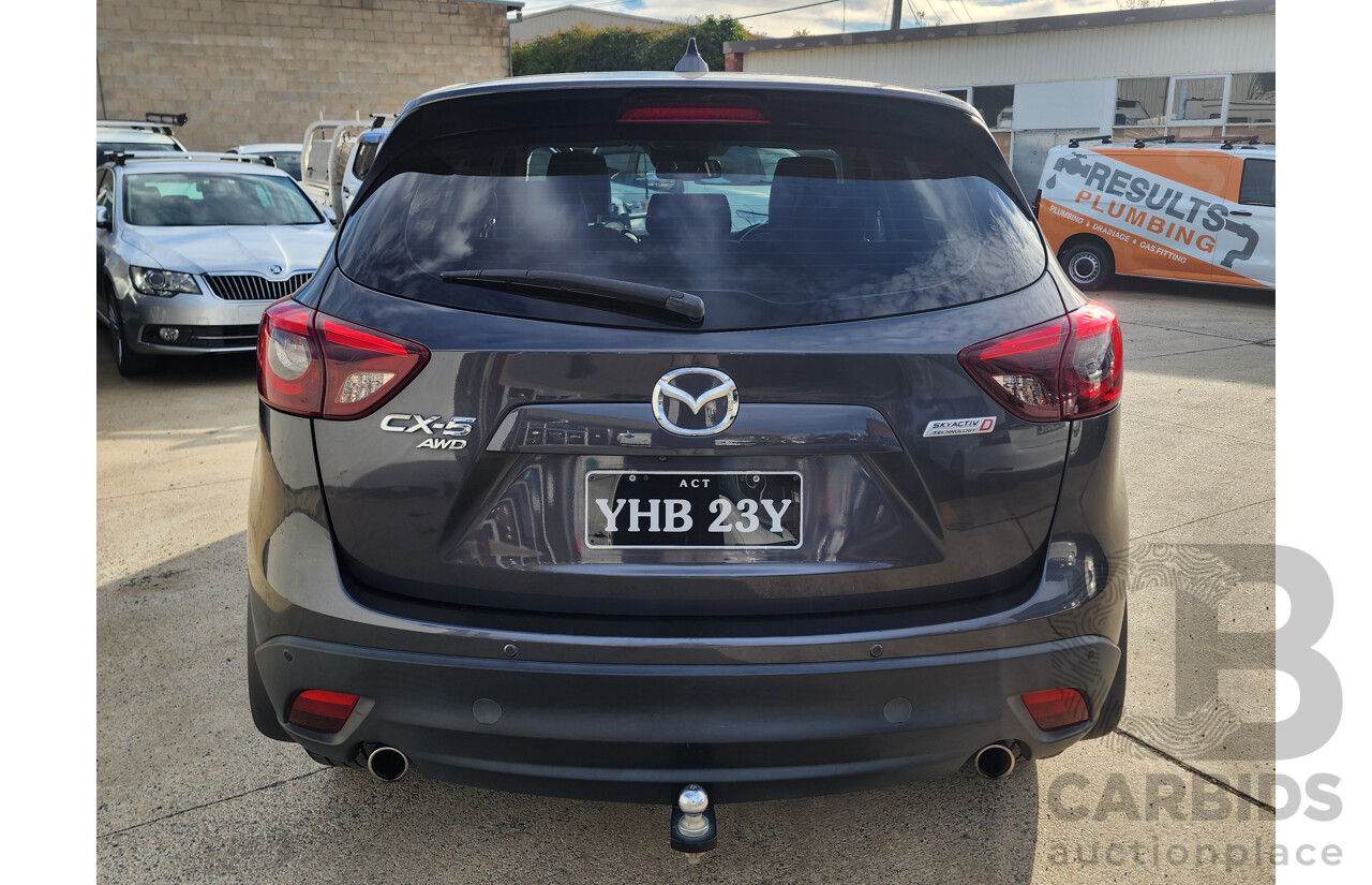 11/2015 Mazda Cx-5 Akera (4x4) MY15 4d Wagon Grey 2.2L