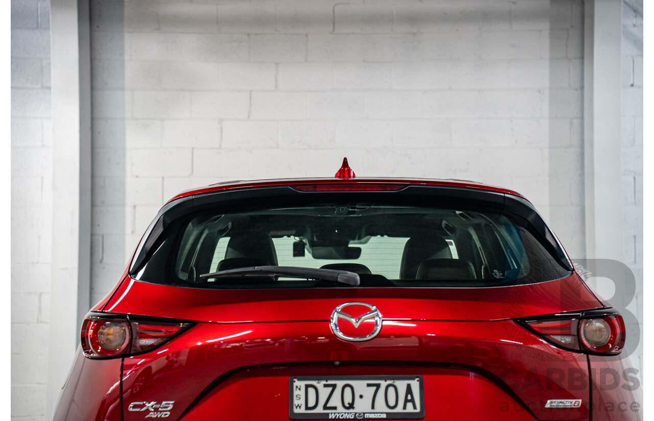 11/2018 Mazda Cx-5 Akera (AWD) MY19 (KF Series 2) 4d Wagon Soul Red Metallic Turbo Diesel 2.2L